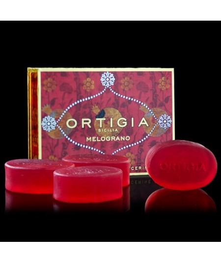 ORTIGIA POMEGRANATE SOAP 4 X 100G