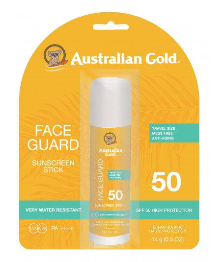 AUSTRALIAN GOLD FACE GUARD STICK SPF50 14gr.