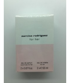 NARCISO RODRIGUEZ - "PURE MUSC FOR HER" EDP + "FOR HER" EDT 2X20ml